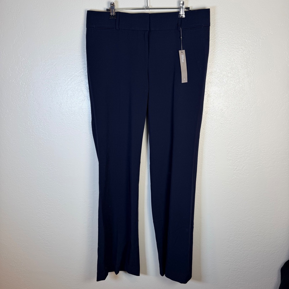 NEW Ann Taylor Loft Women's 8 Marisa Trouser Navy Straight Leg Trouser Corporate
